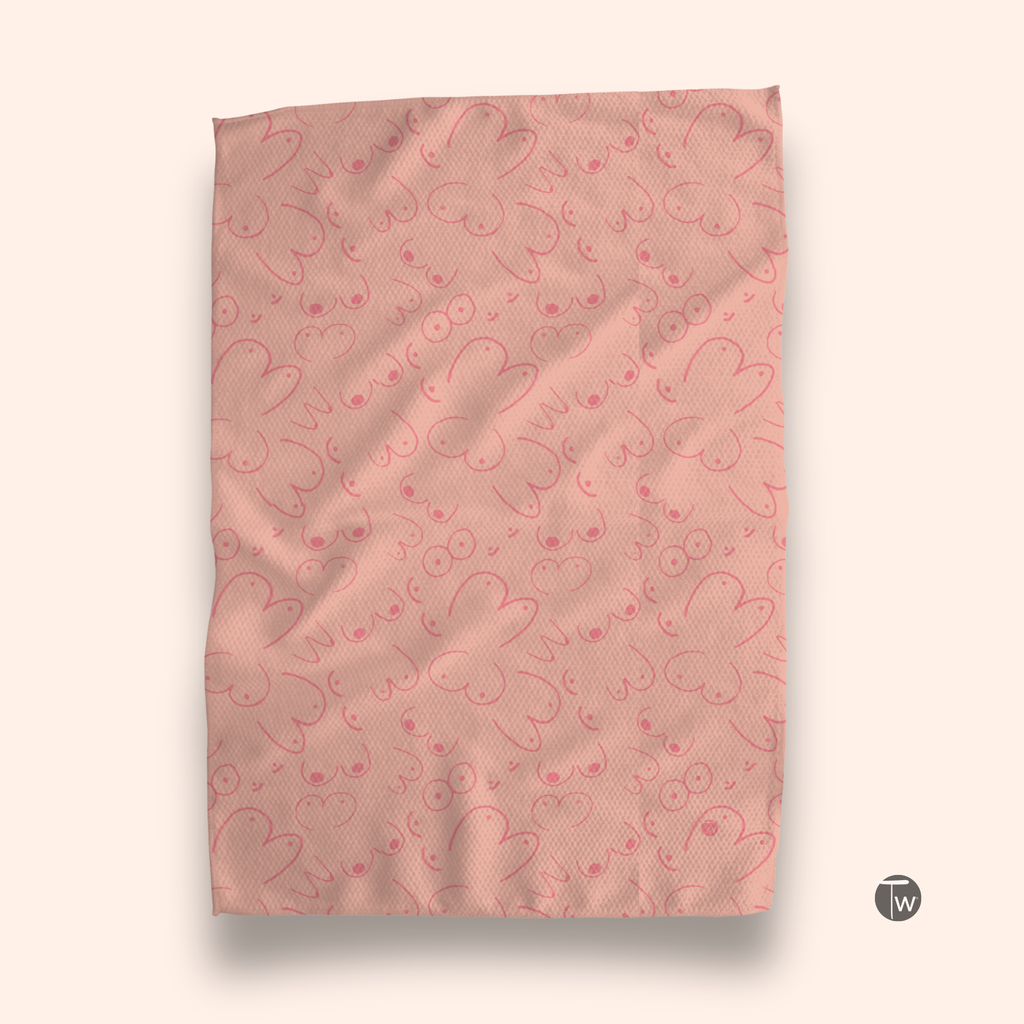 Peachy Boobs Kitchen Towel