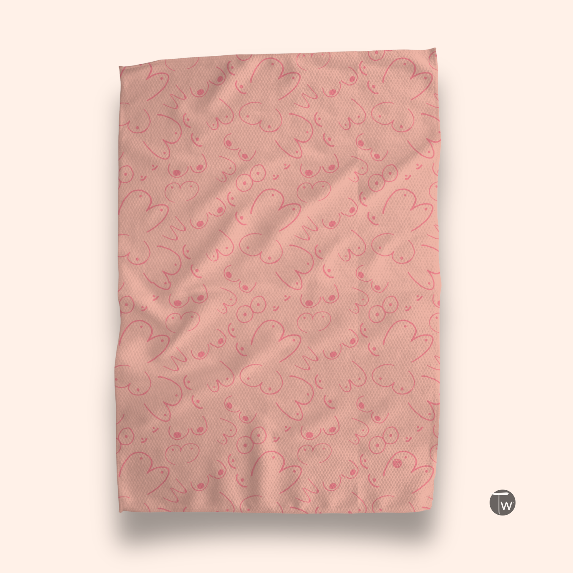 Peachy Boobs Kitchen Towel