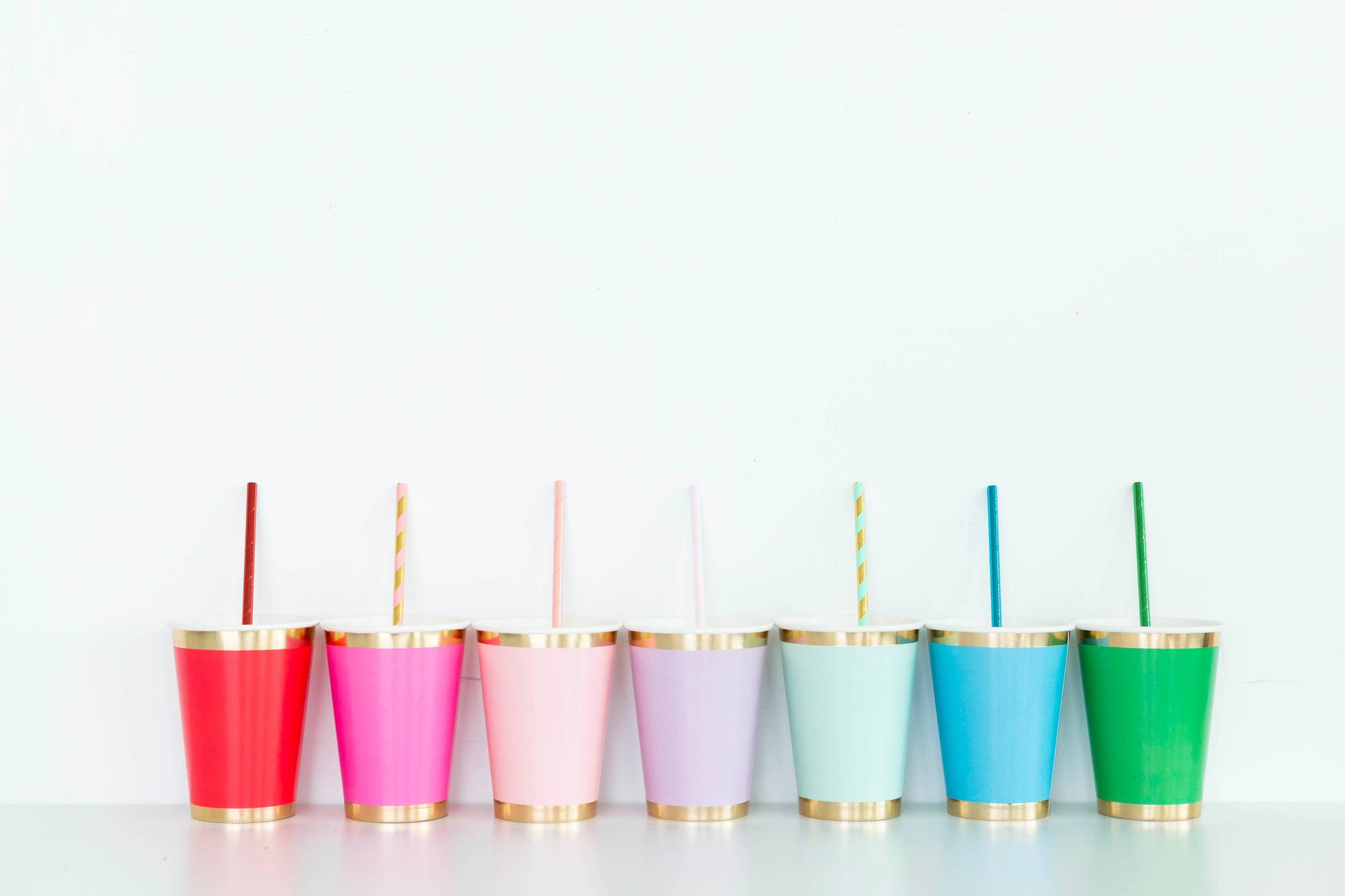 Foil Paper Straws - 4 Color Options - 25 Pk.
