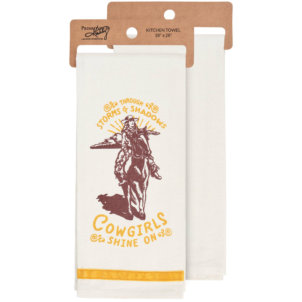 Cowgirls Shine On Kitchen Towel