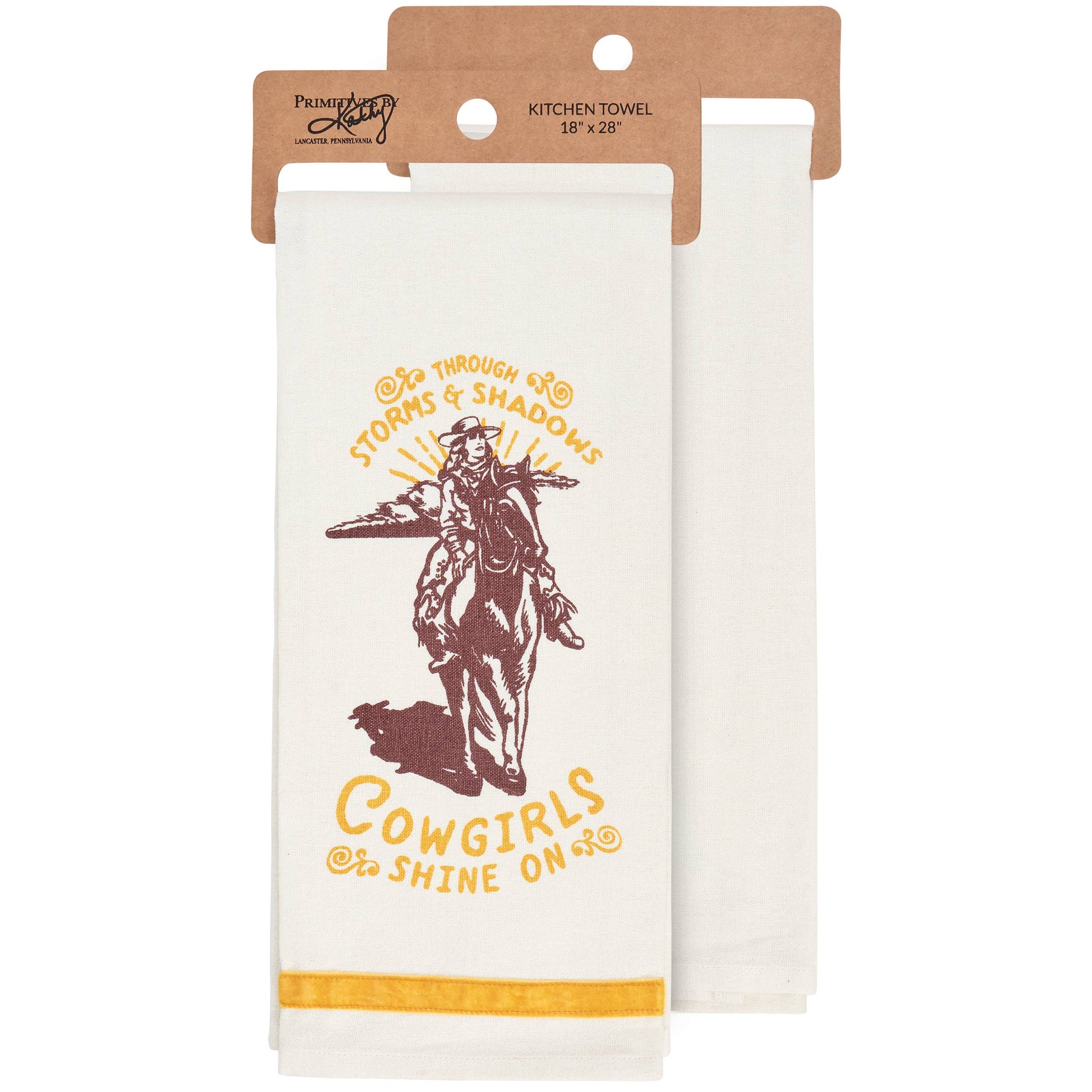 Cowgirls Shine On Kitchen Towel