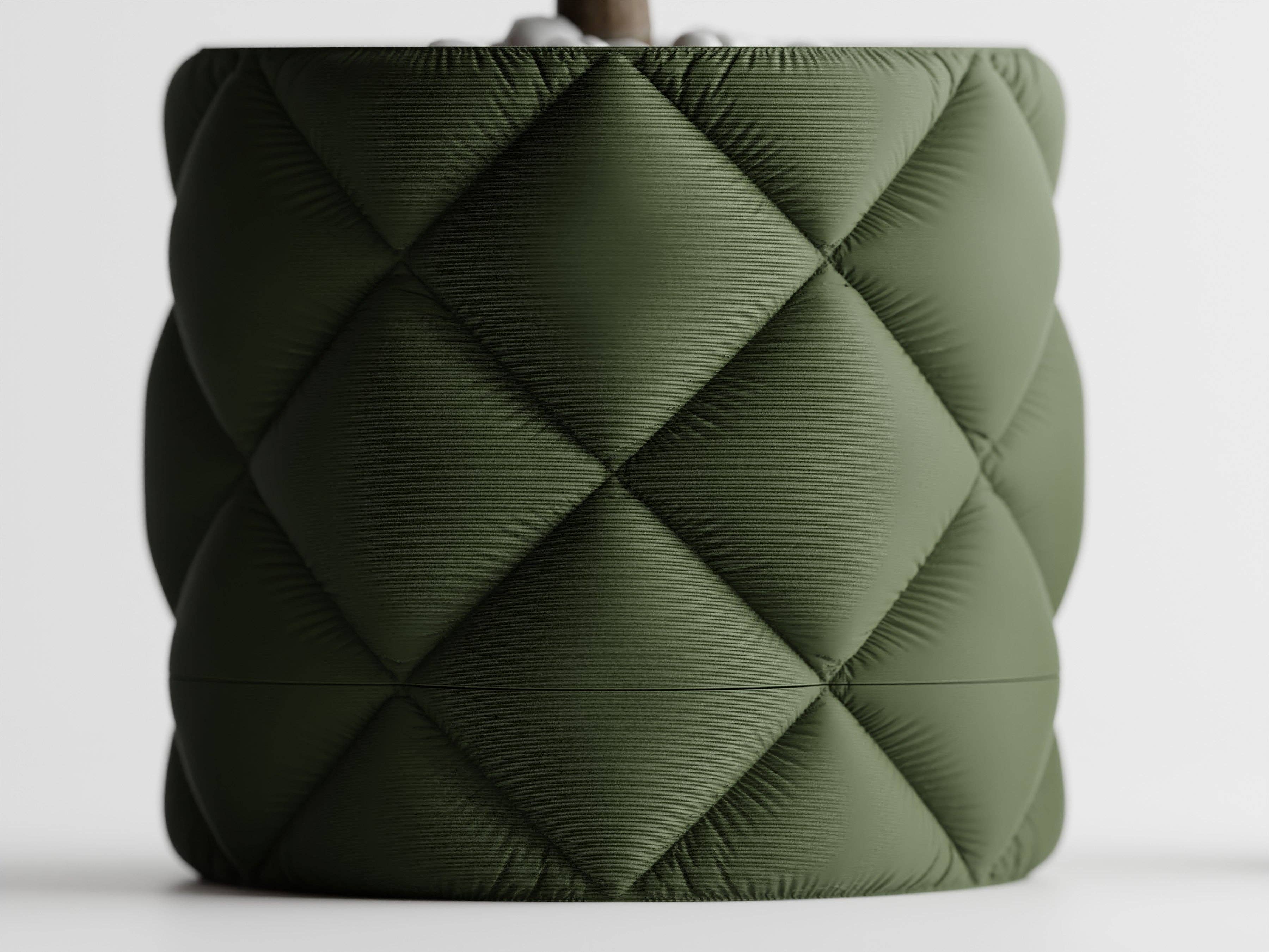 Inflated Planter Container with Drip Tray