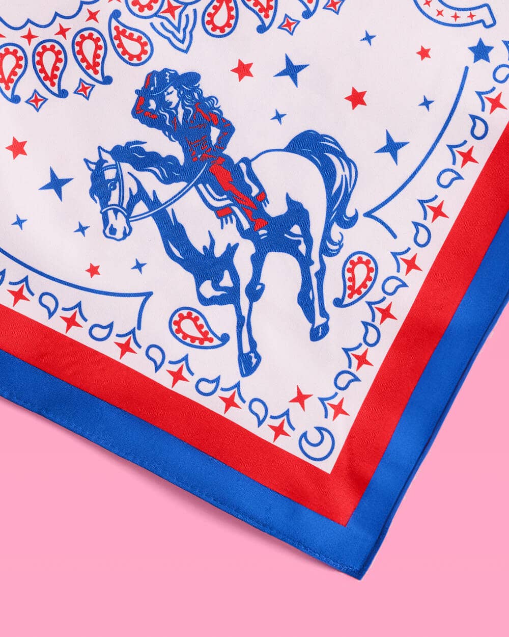 Red, White, and Blue Cowgirl Bandana
