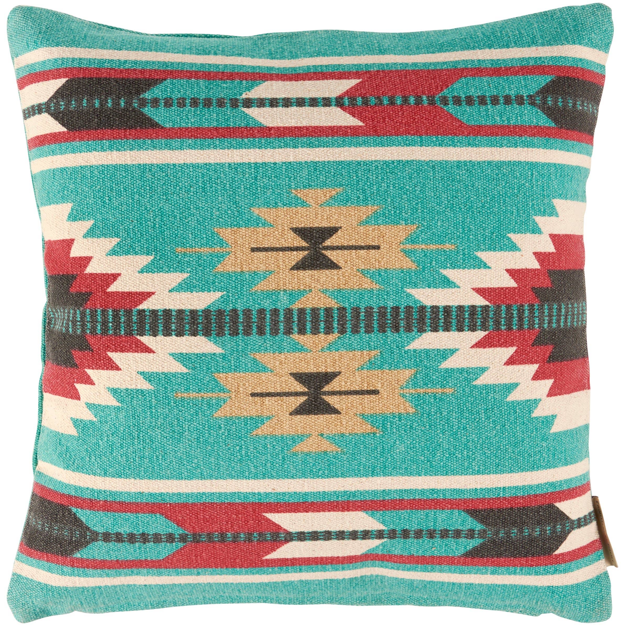 Turquoise Aztec Pillow