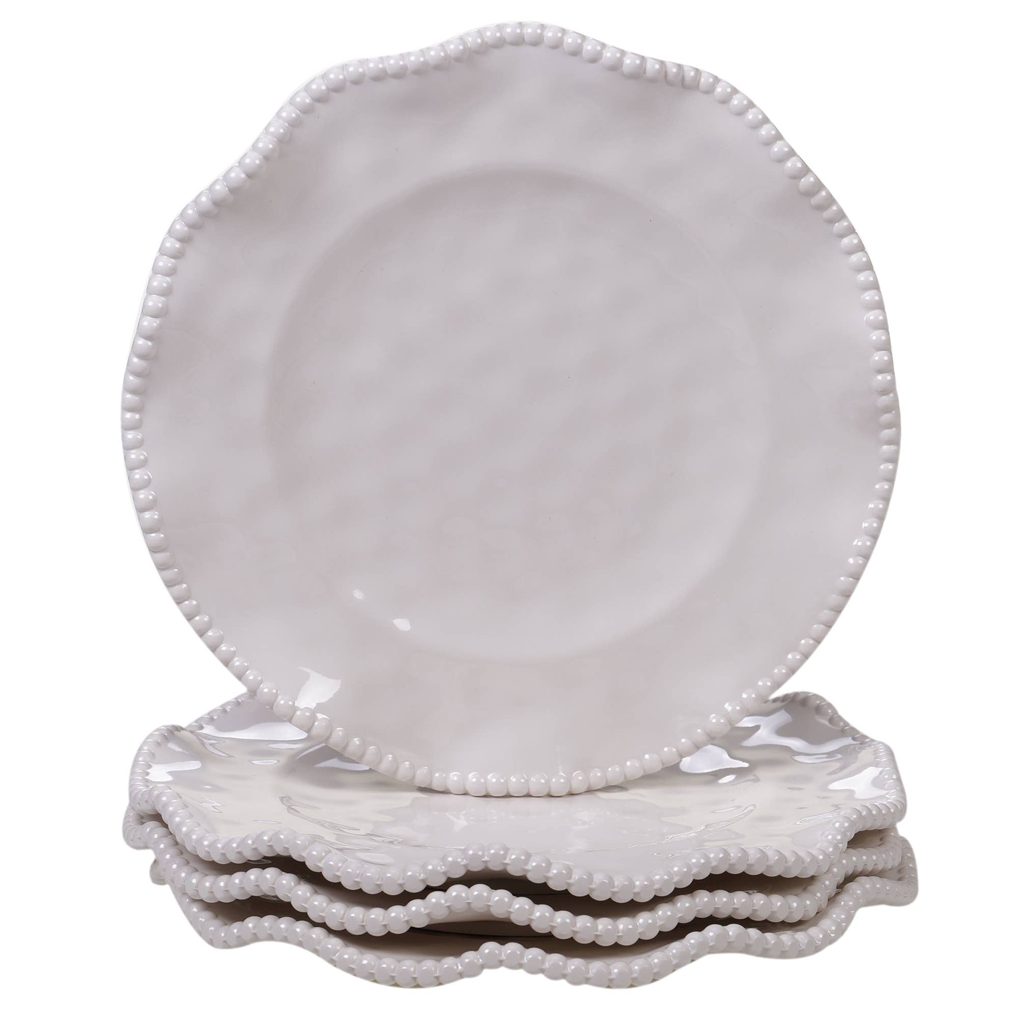 Perlette Cream Melamine Salad Plate