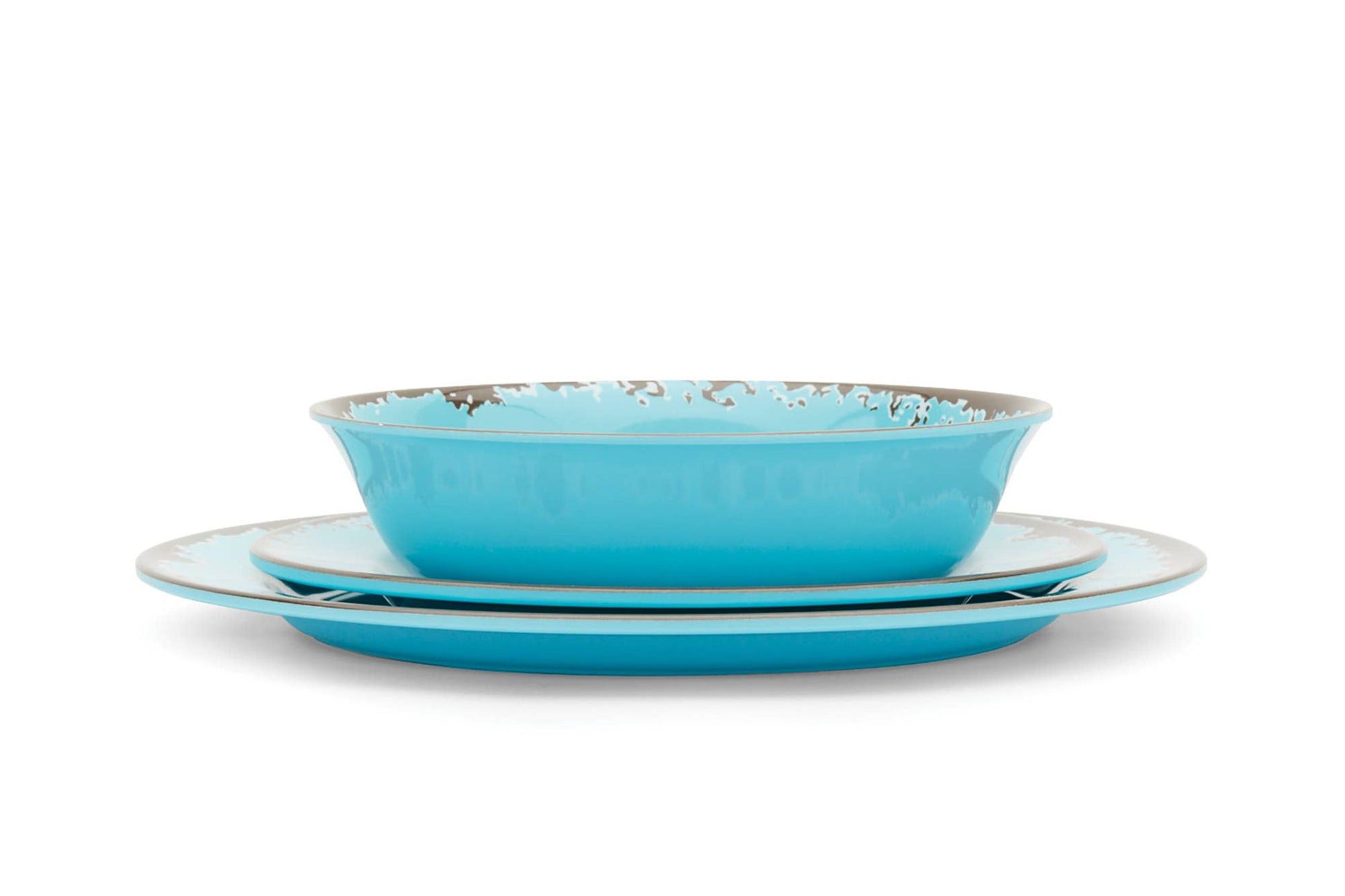 Melamine Dinnerware, Set of 12, Multicolor