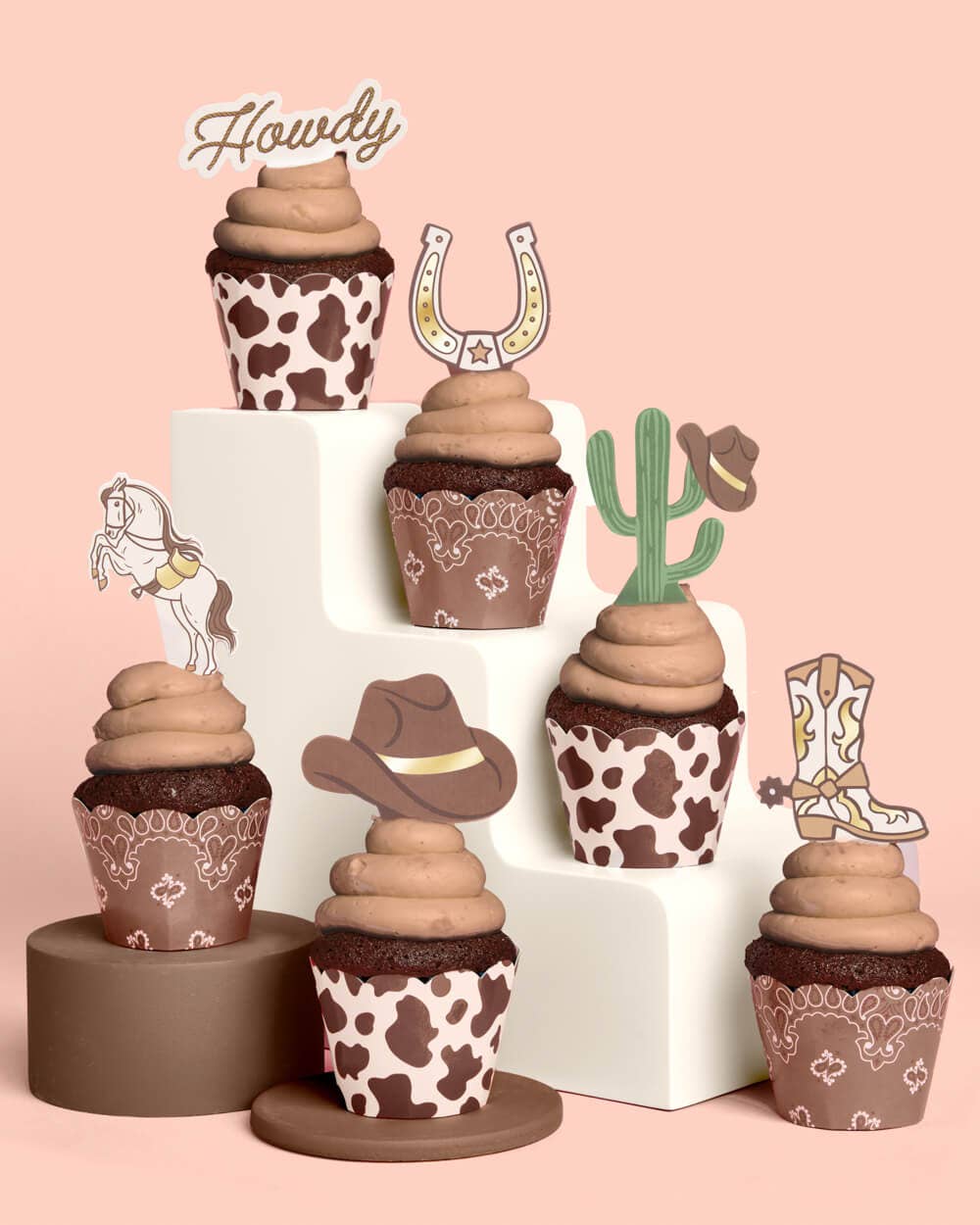 Western Rodeo Cupcake Set