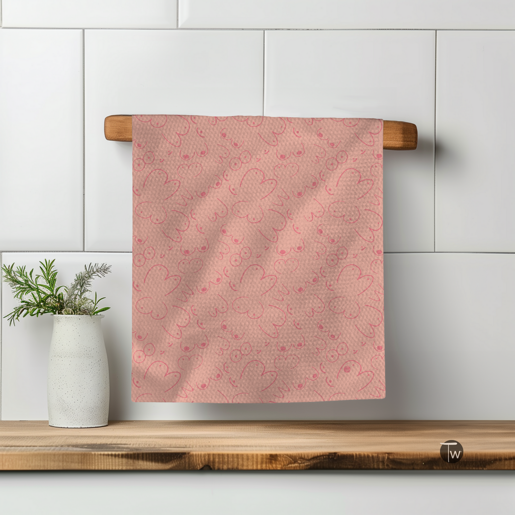 Peachy Boobs Kitchen Towel