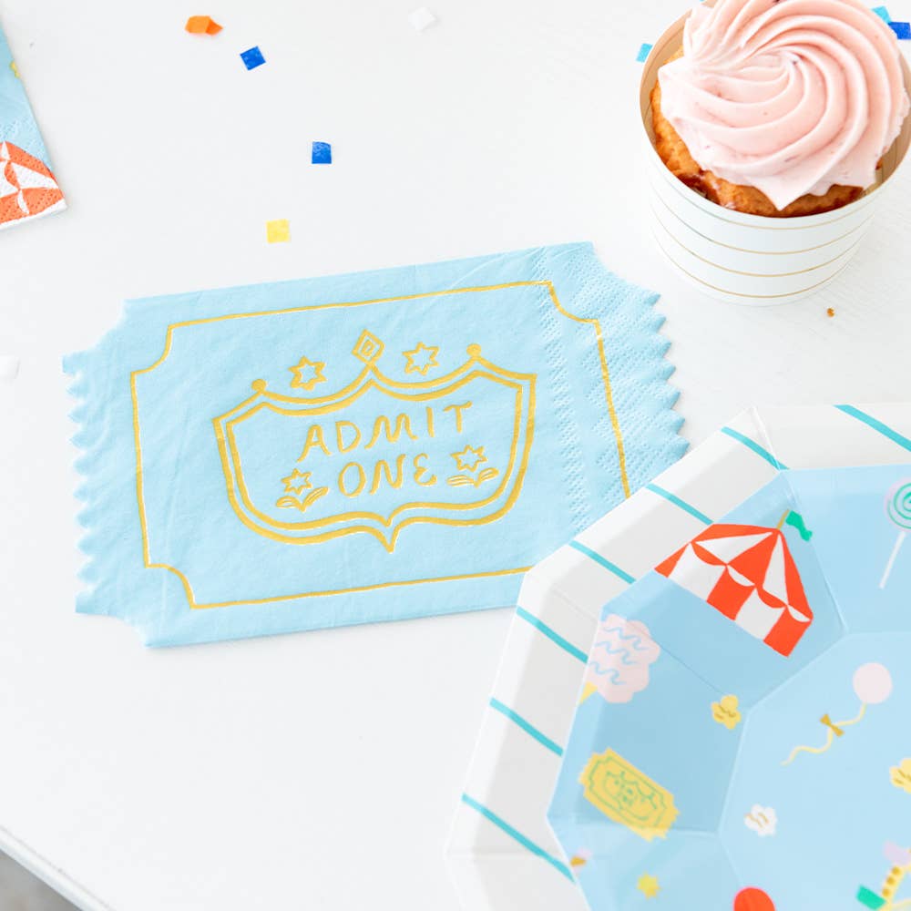 "Admit One" Ticket Napkins