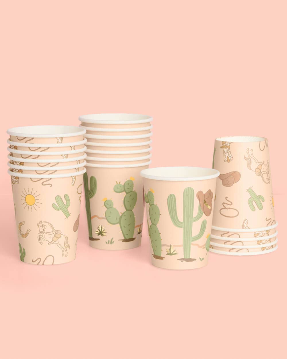 Wild Wild West Paper Cups
