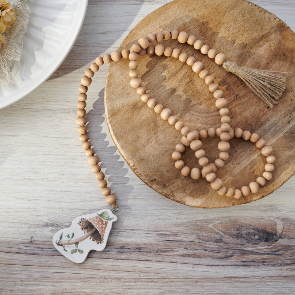 Mushroom Beaded Garland