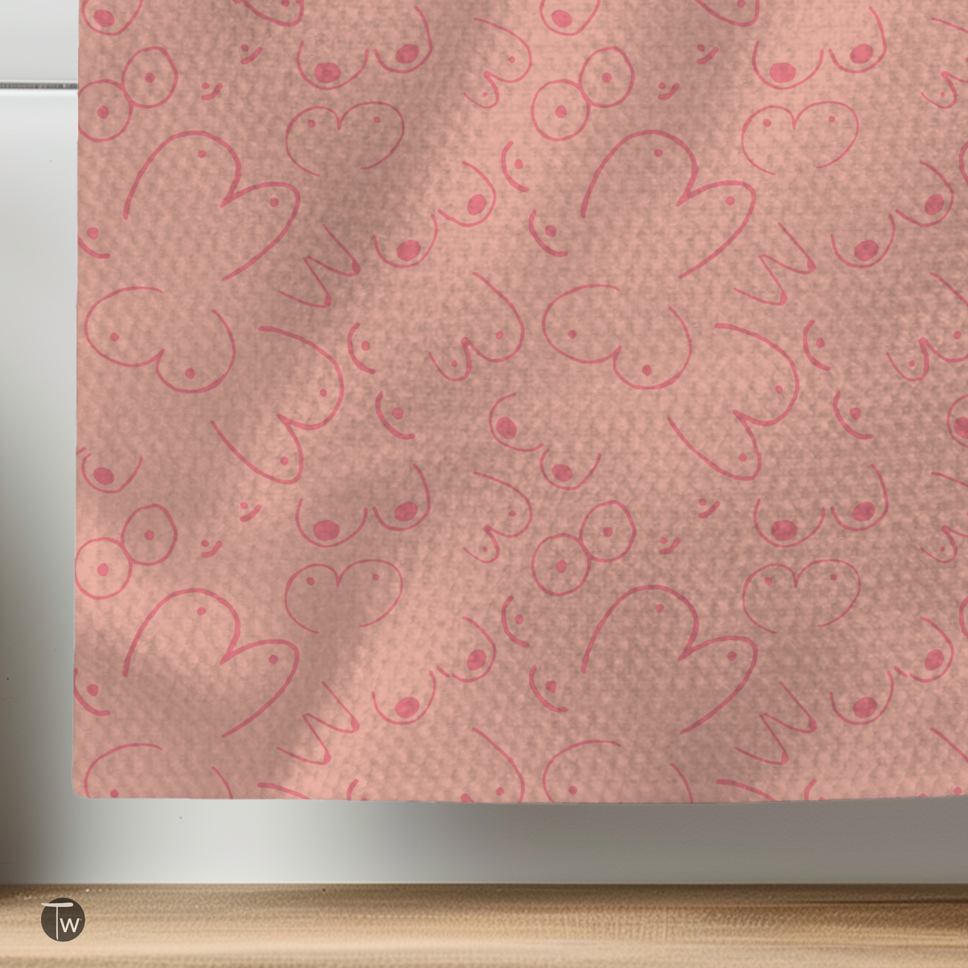 Peachy Boobs Kitchen Towel