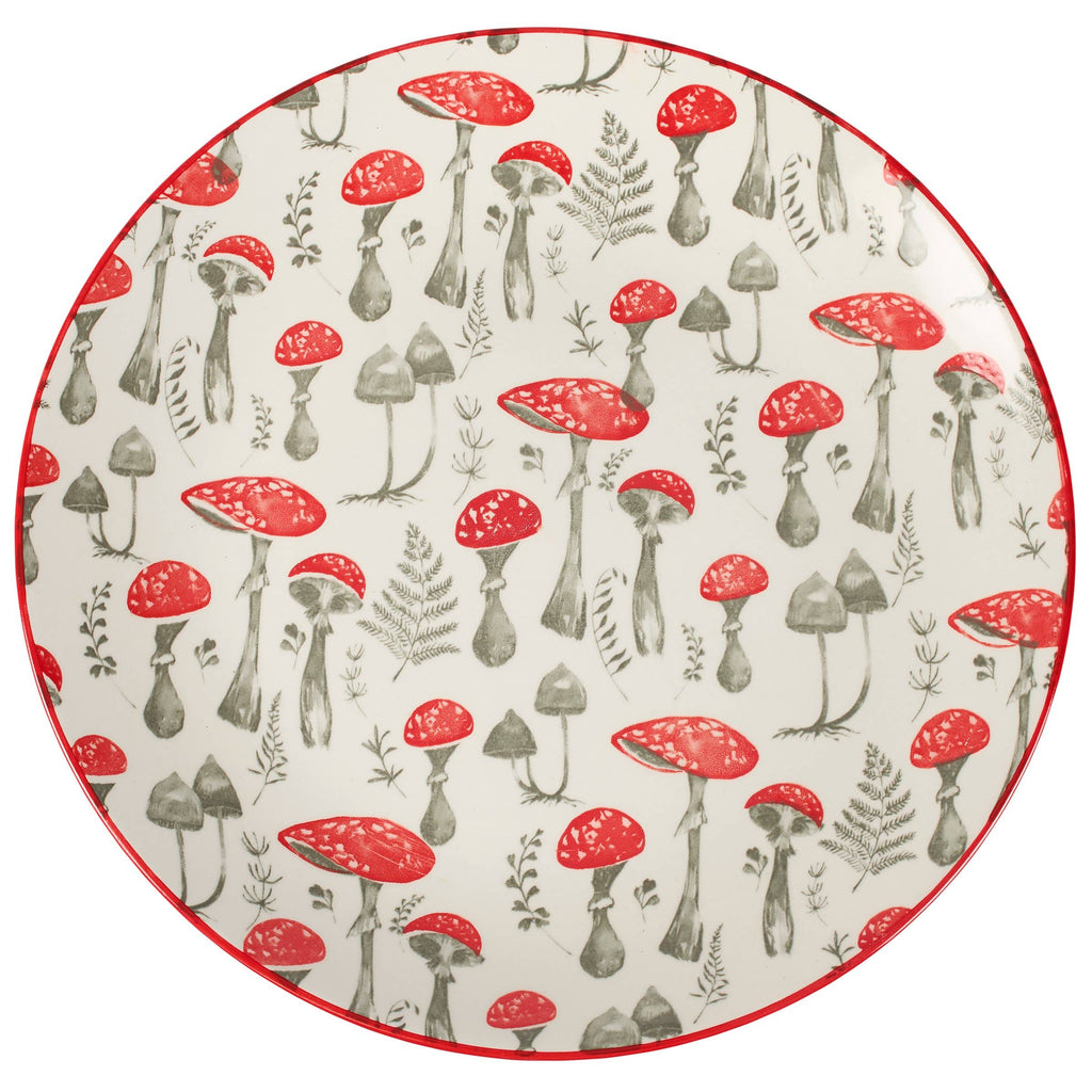 Red Mushroom Dinner Plate