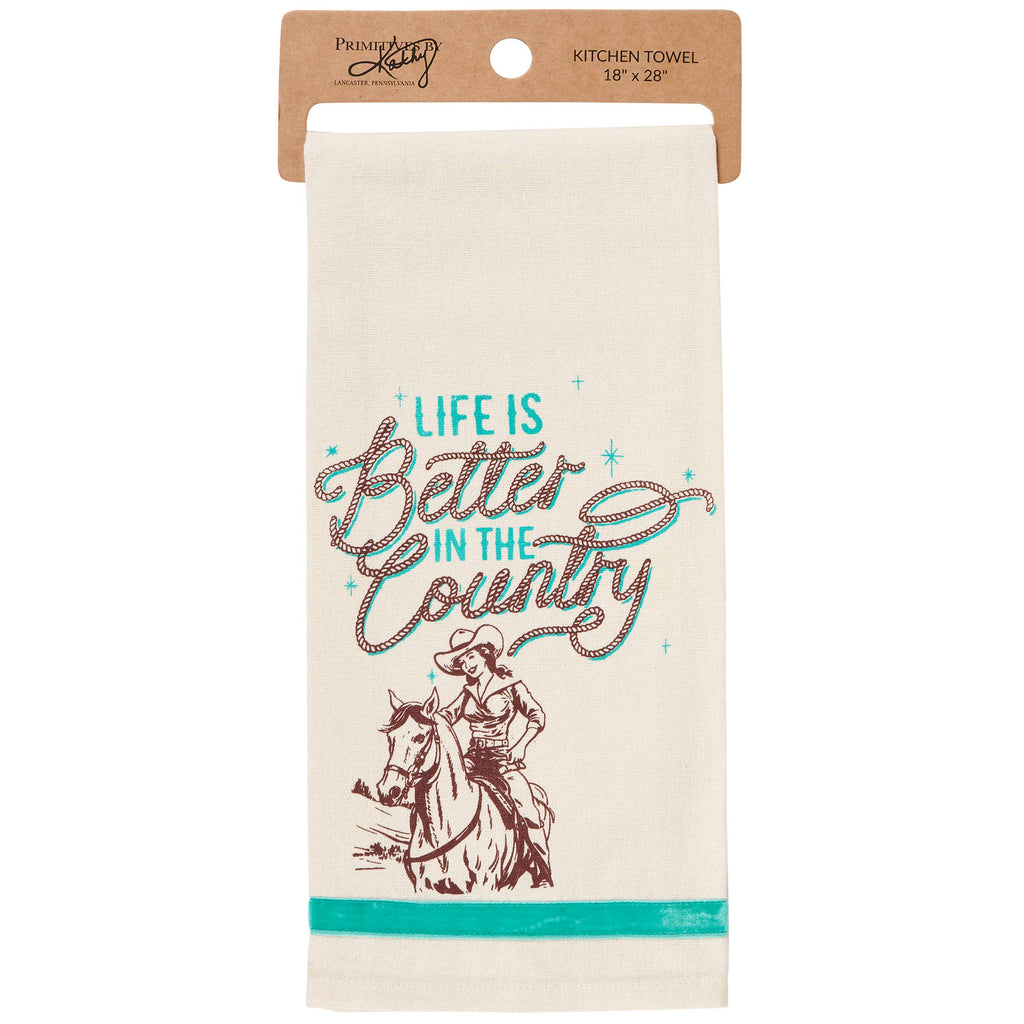 Better In The Country Kitchen Towel