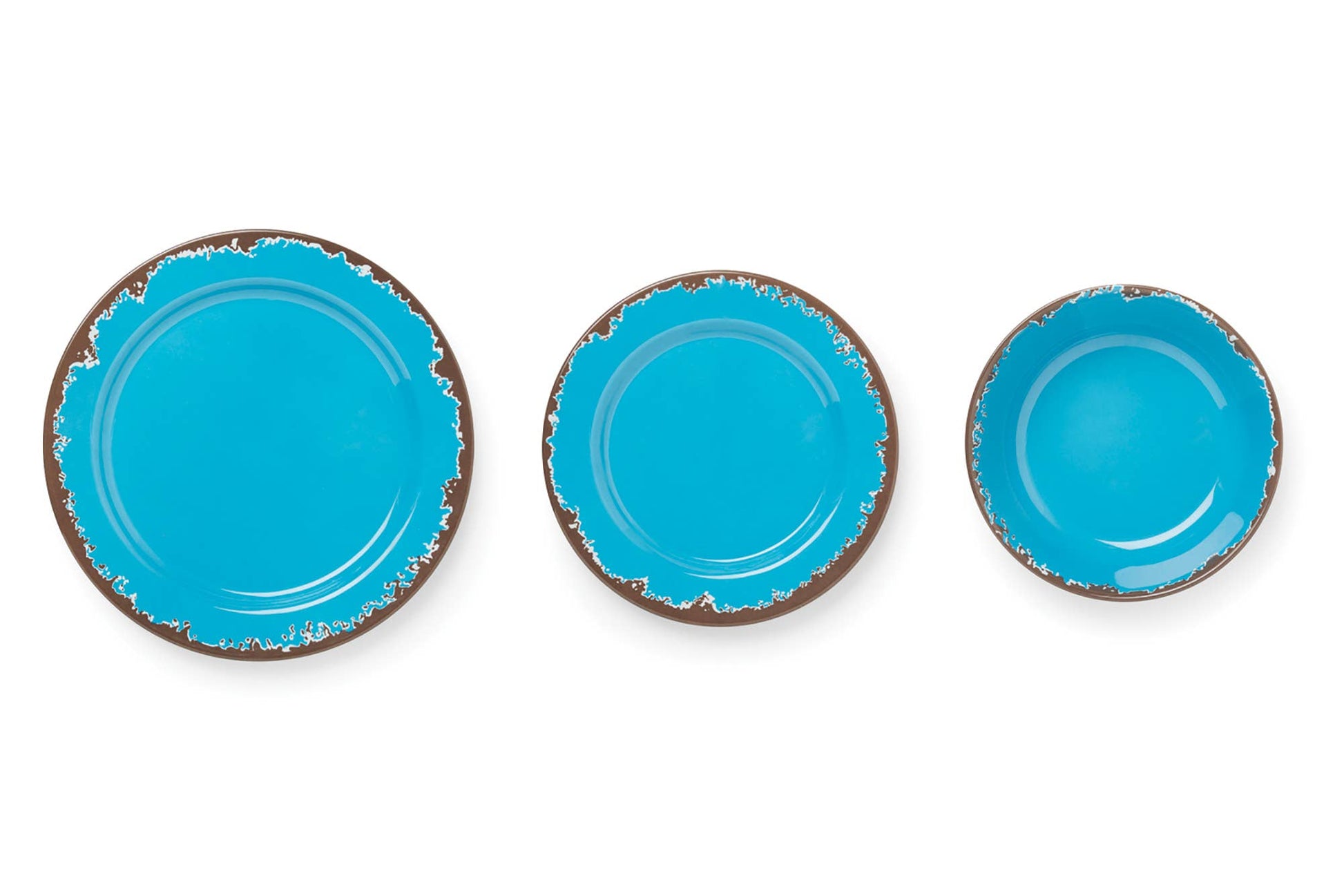 Melamine Dinnerware, Set of 12, Multicolor