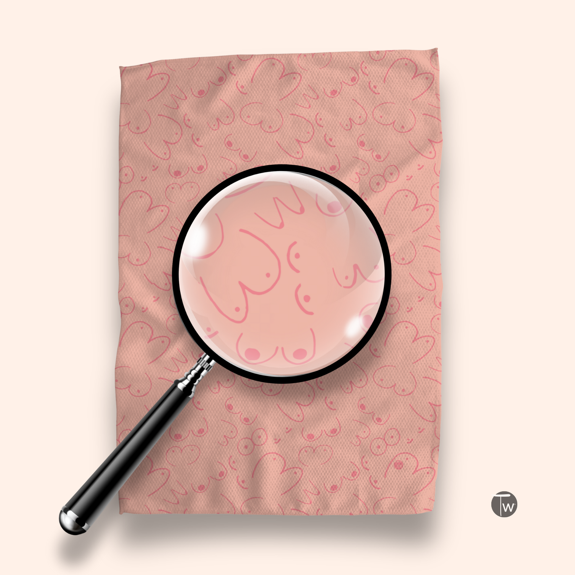 Peachy Boobs Kitchen Towel