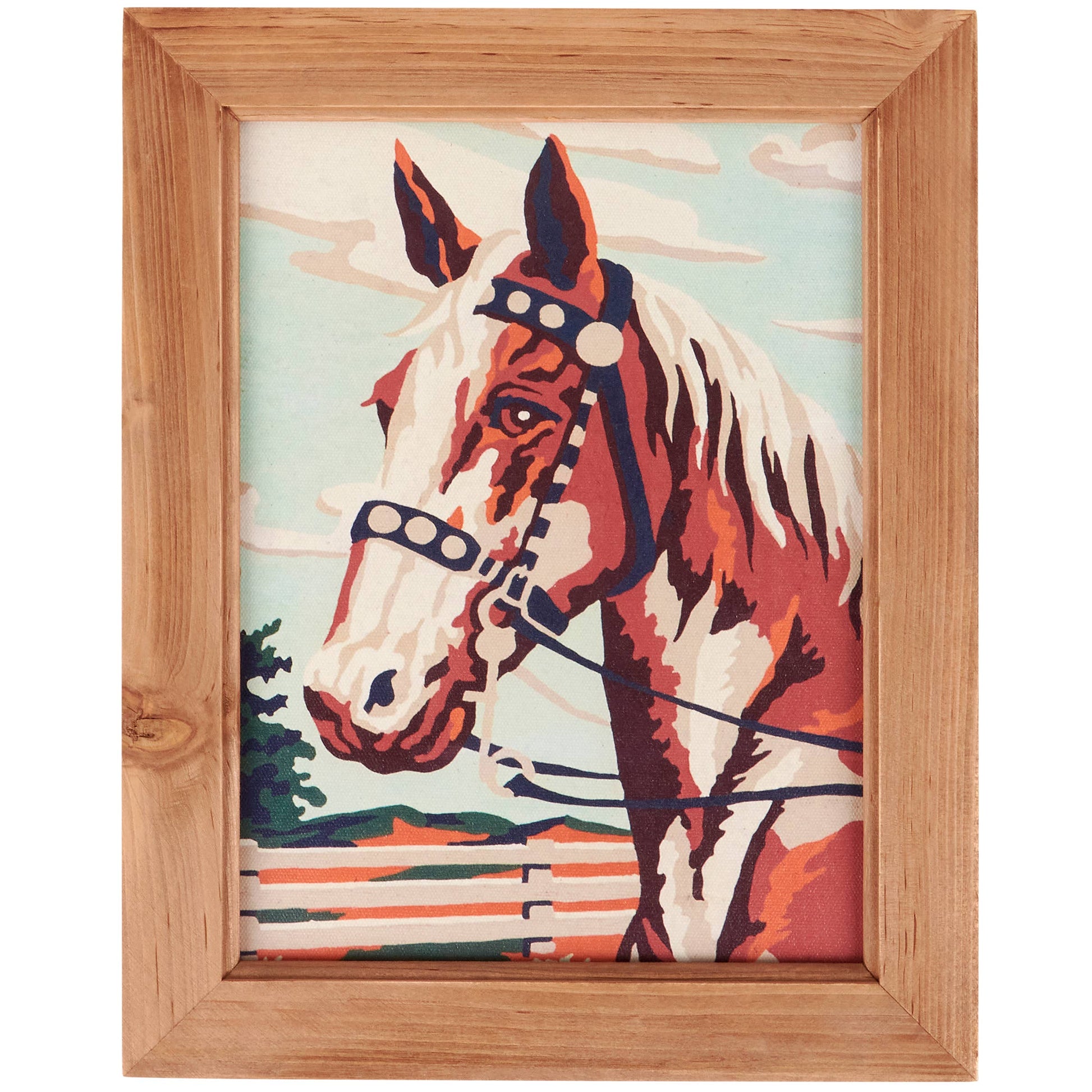 Painted Horse Framed Wall Art