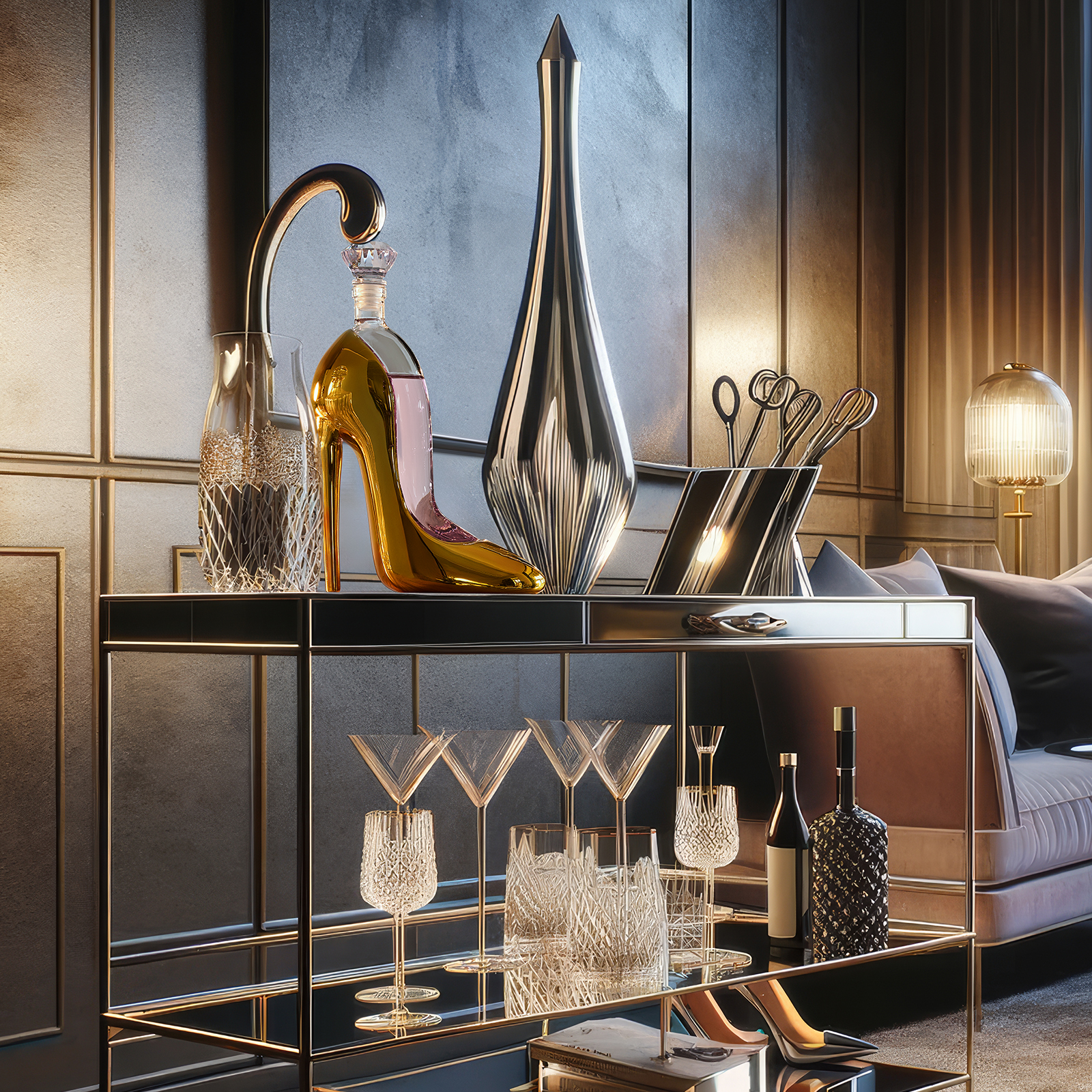 Gold Stiletto Decanter | 750 mL